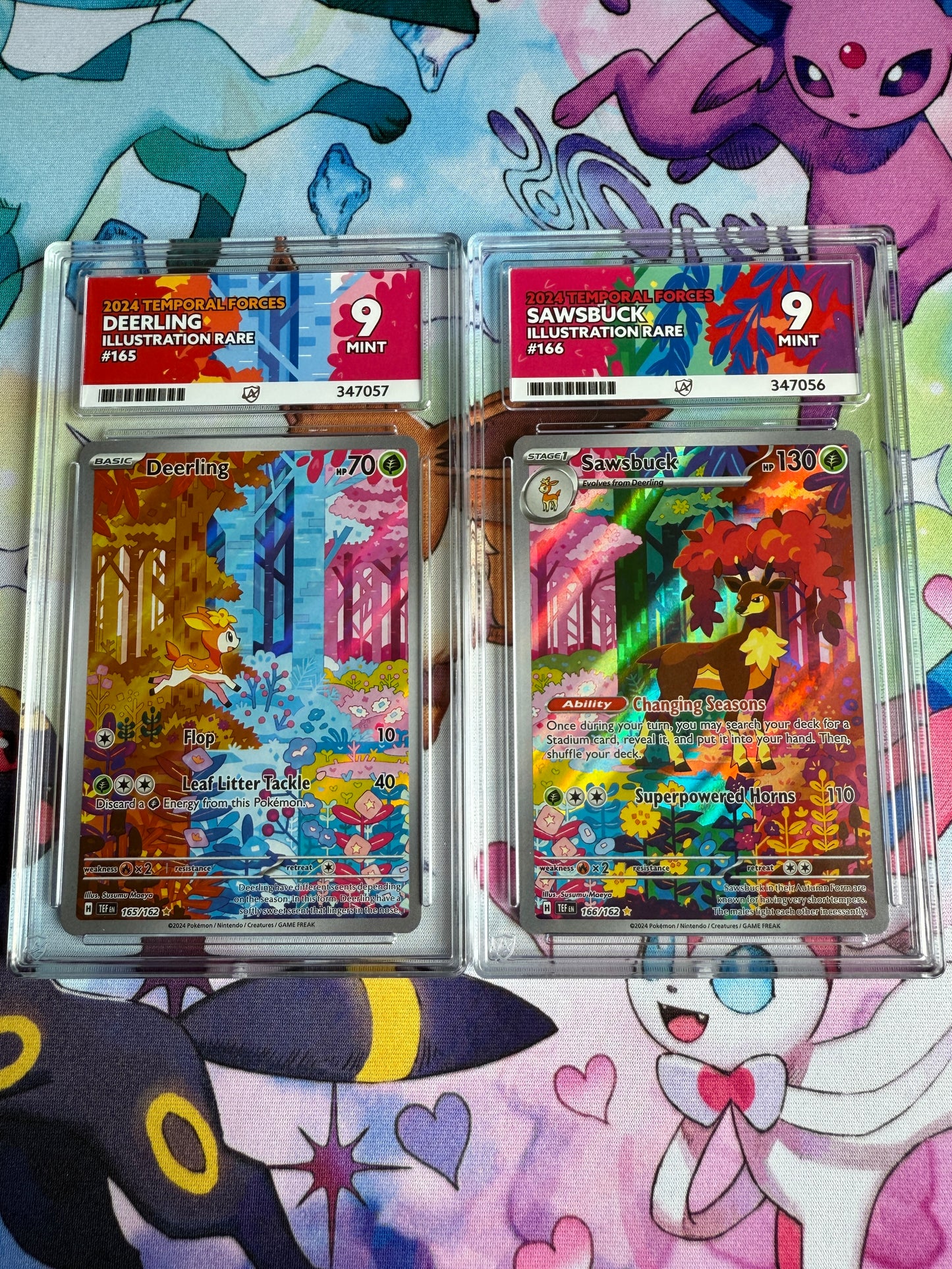 2024 Temporal Forces | Deerling and Sawbuck | Illustration Rares | #165 and #166