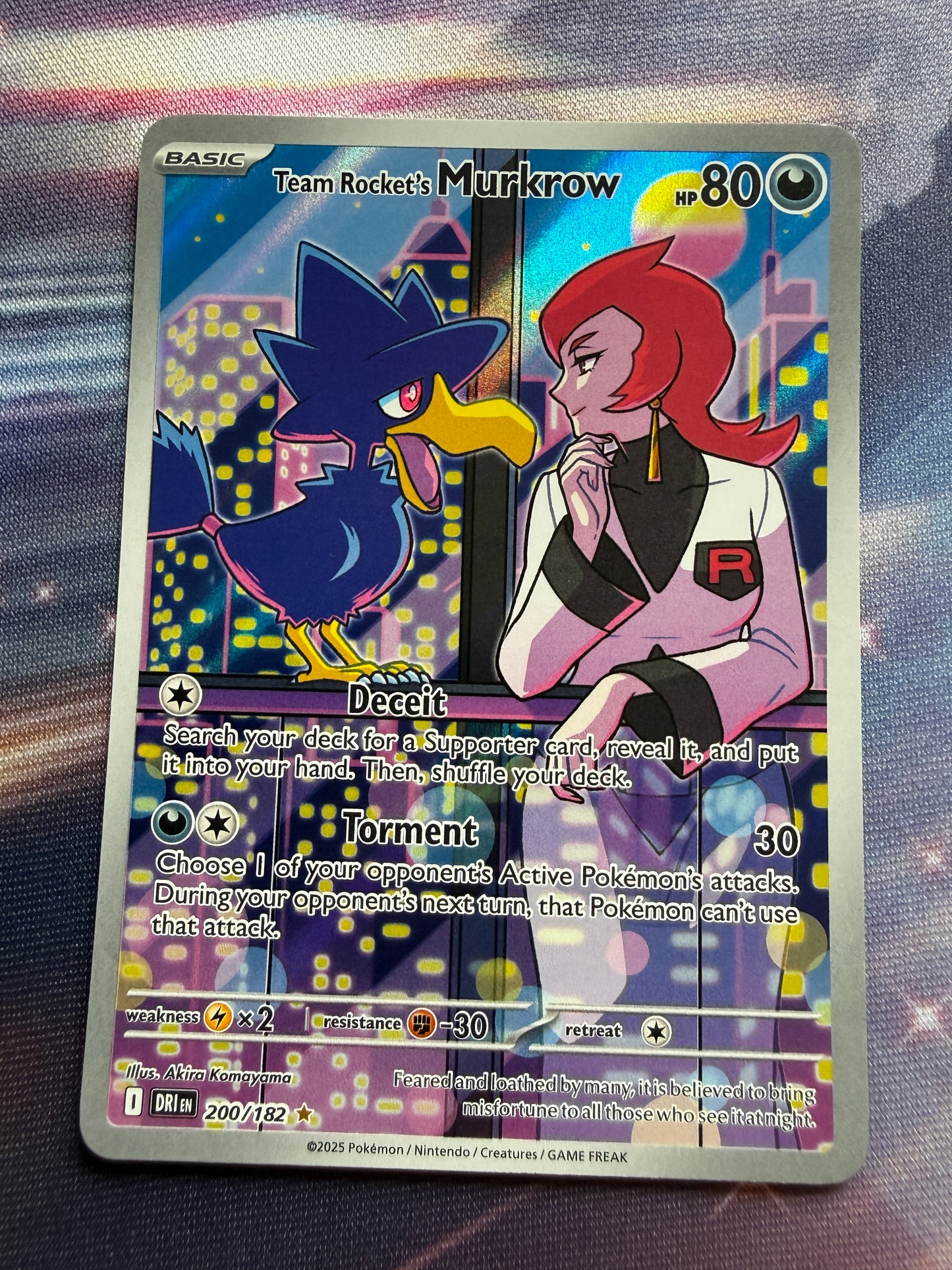 Team Rocket's Murkrow #200 | Pokemon | Destined Rivals