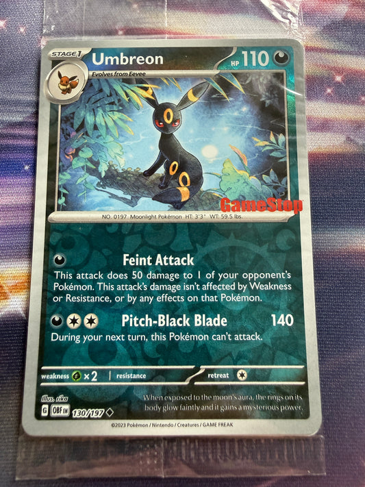 Umbreon [GameStop] #130 | Pokemon Obsidian Flames SEALED