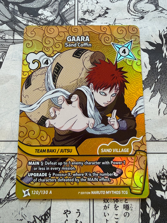 Naruto Mythos TCG | Gaara | 120/130 | Rare Alt Art