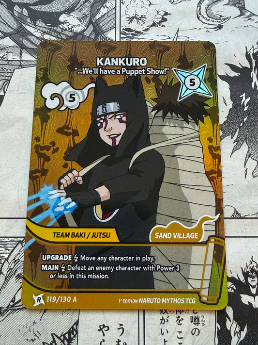 Naruto Mythos TCG | Kankuro | 119/130 | Rare Alt Art