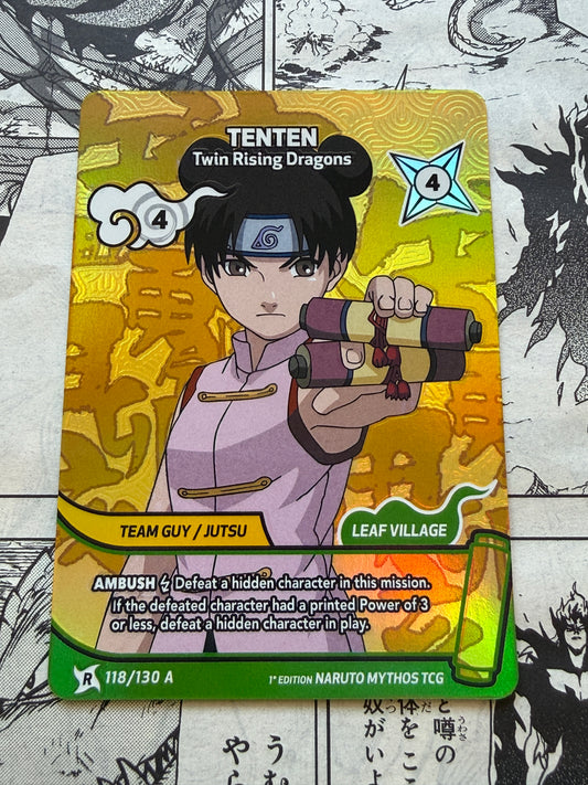 Naruto Mythos TCG | Tenten | 118/130 | Rare Alt Art