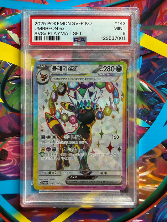 2025 Pokemon | Umbreon EX #143 SV-P Korean Promo | SV8a Terastal Festival | PSA 9 MINT