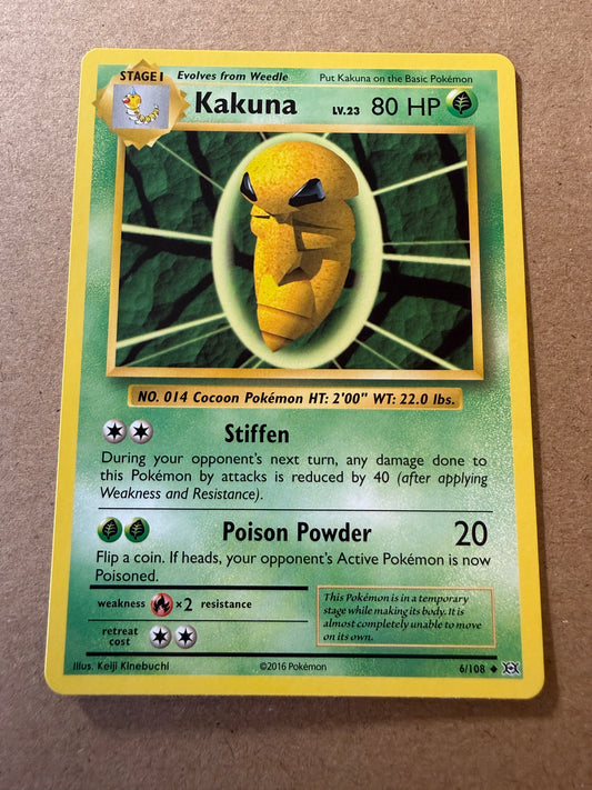 2016 XY Evolutions | Pokemon | Non-Holo Kakuna #6