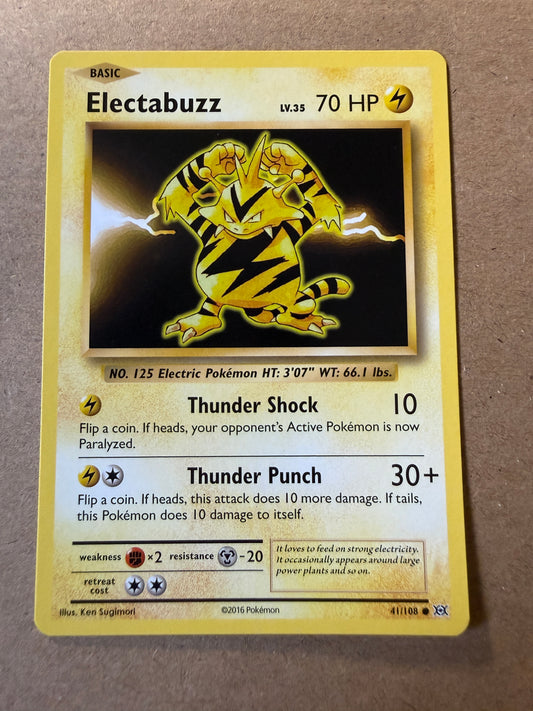 2016 XY Evolutions | Pokemon | Non-Holo Electabuss #41