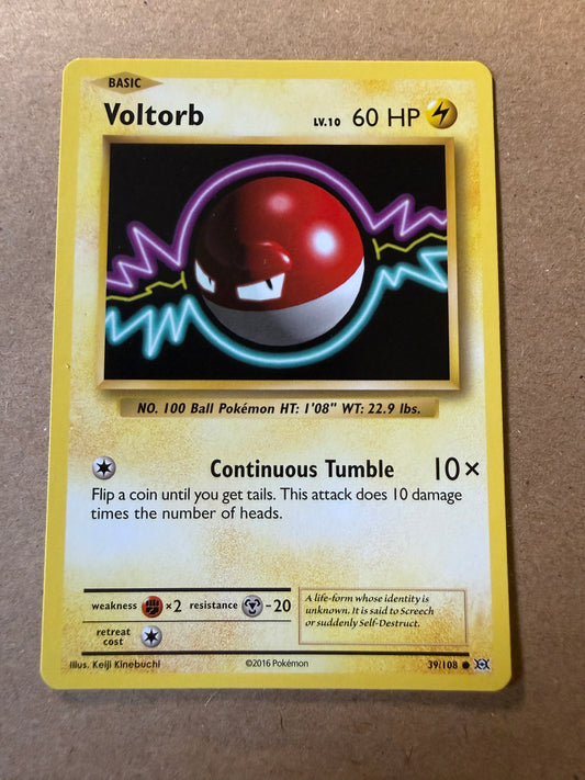 2016 XY Evolutions | Pokemon | Non-Holo Voltorb #39