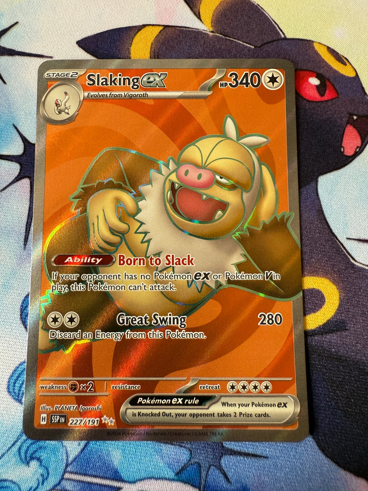 Slaking Ex #227 | Pokemon | Surging Sparks
