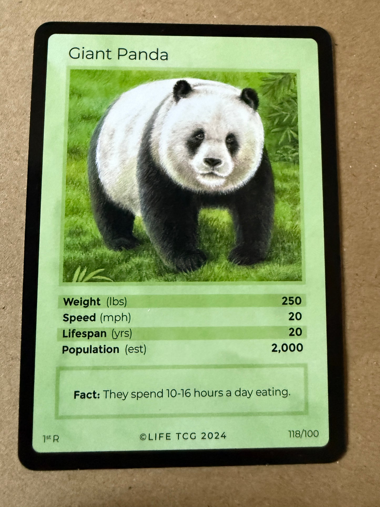 2023 LIFE TCG Mammals | Giant Panda R 1st #118
