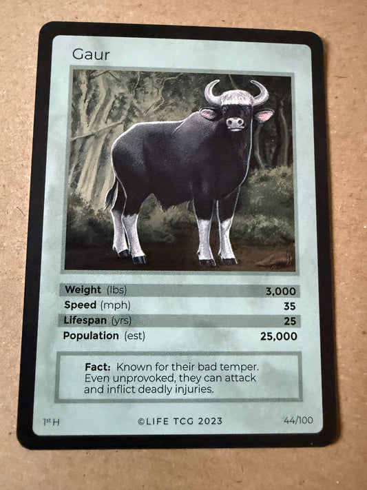 2023 LIFE TCG Mammals | Gaur Holo 1st #44