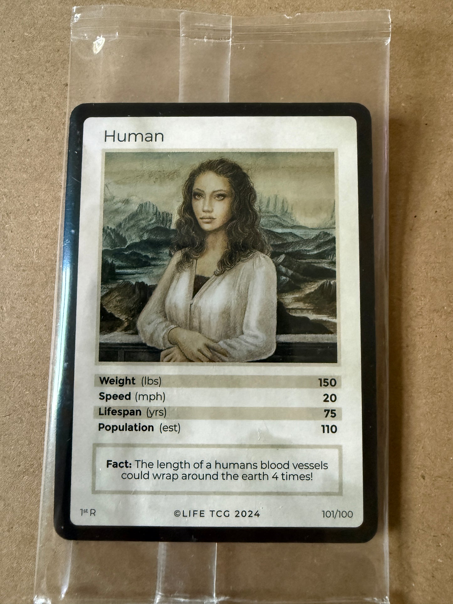 2023 LIFE TCG Mammals | HUMAN 101/100 1st Edition R SEALED