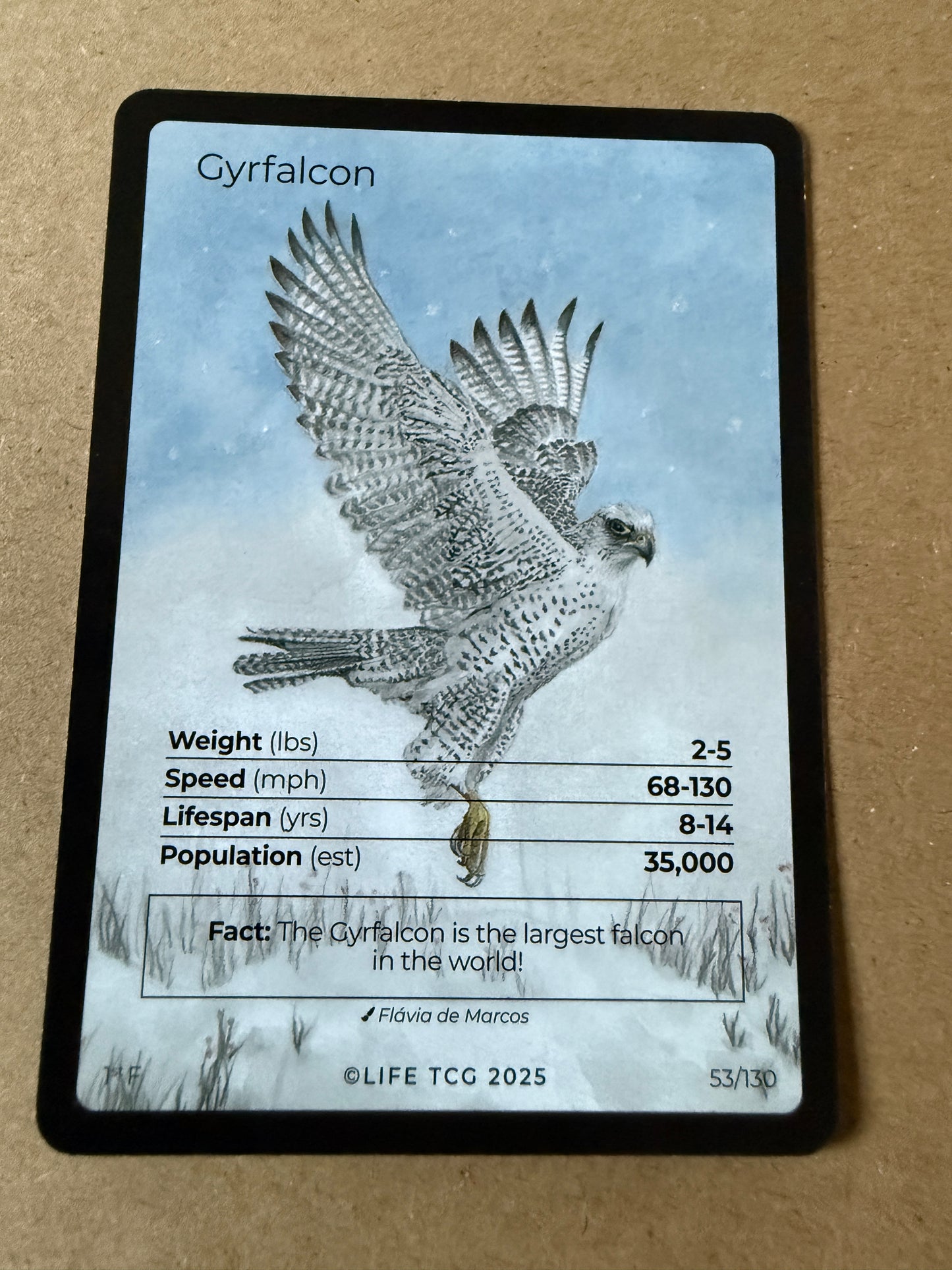 2025 LIFE TCG Birds | Gyrfalcon 1st F #53