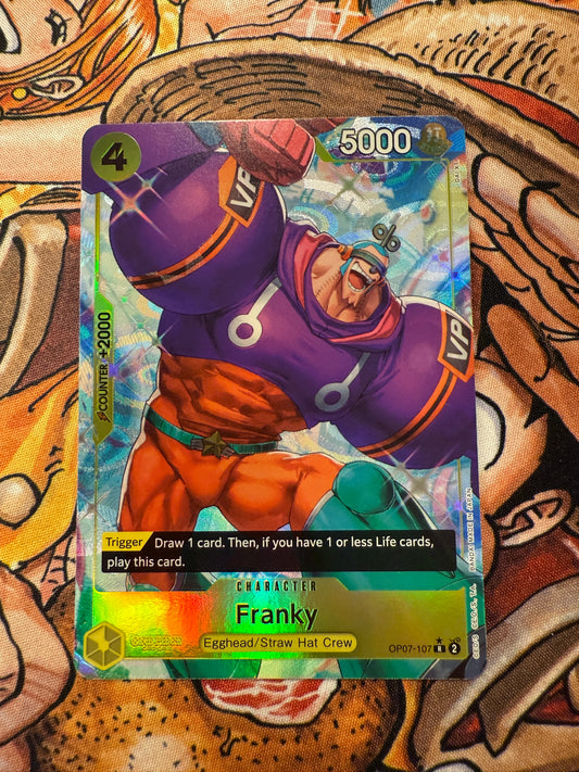 One Piece | English | Franky | OP07-107 R* Alt