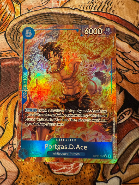 One Piece | English | Portages.D.Ace | OP08-052 R* Alt