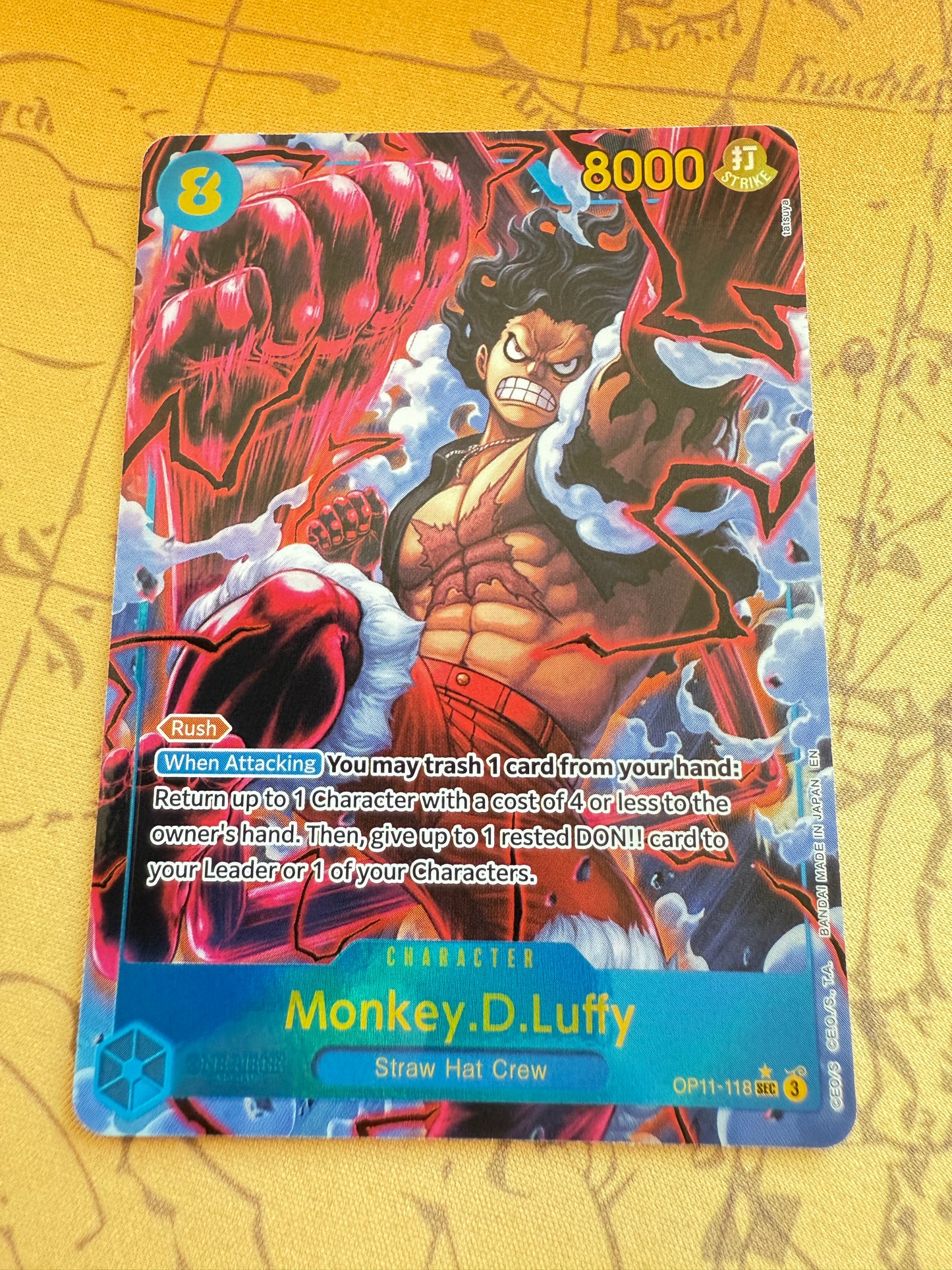 One Piece | A Fist of Divine Speed | Monkey D Luffy | SEC Alternative Art | OP11 - 118