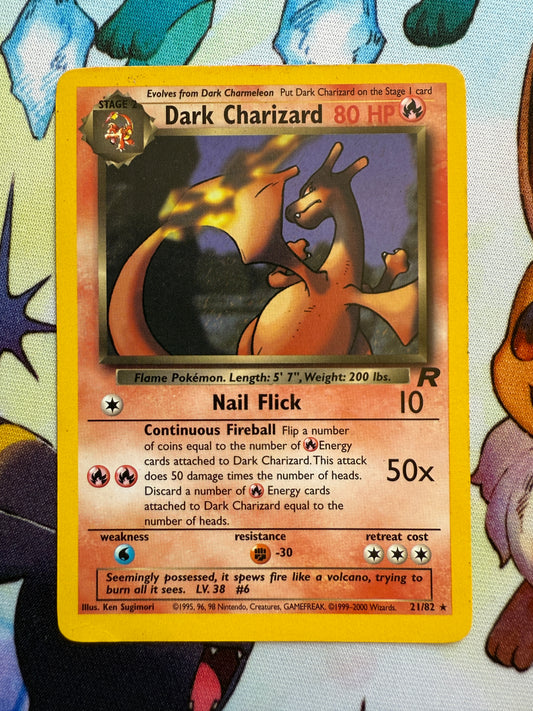 Dark Charizard | 2000 Team Rocket | Non-Holo 21/82 Moderately Played