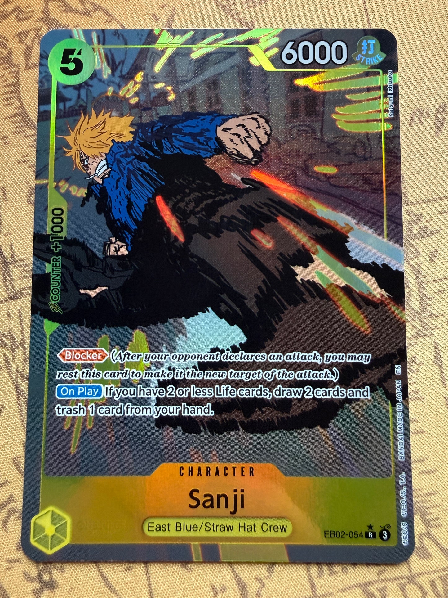 Sanji [Alternate Art] EB02-054 One Piece Extra Booster Anime 25th Collection