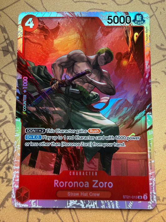 Roronoa Zoro [Foil] ST21-015 | One Piece Starter Deck 21: Gear5