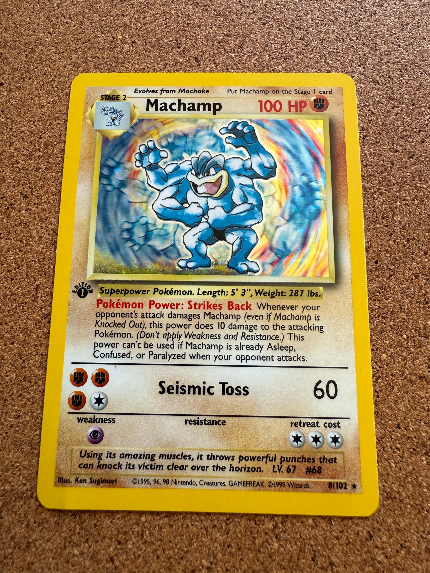 Machamp [1st Edition] #8 | Pokemon Base Set