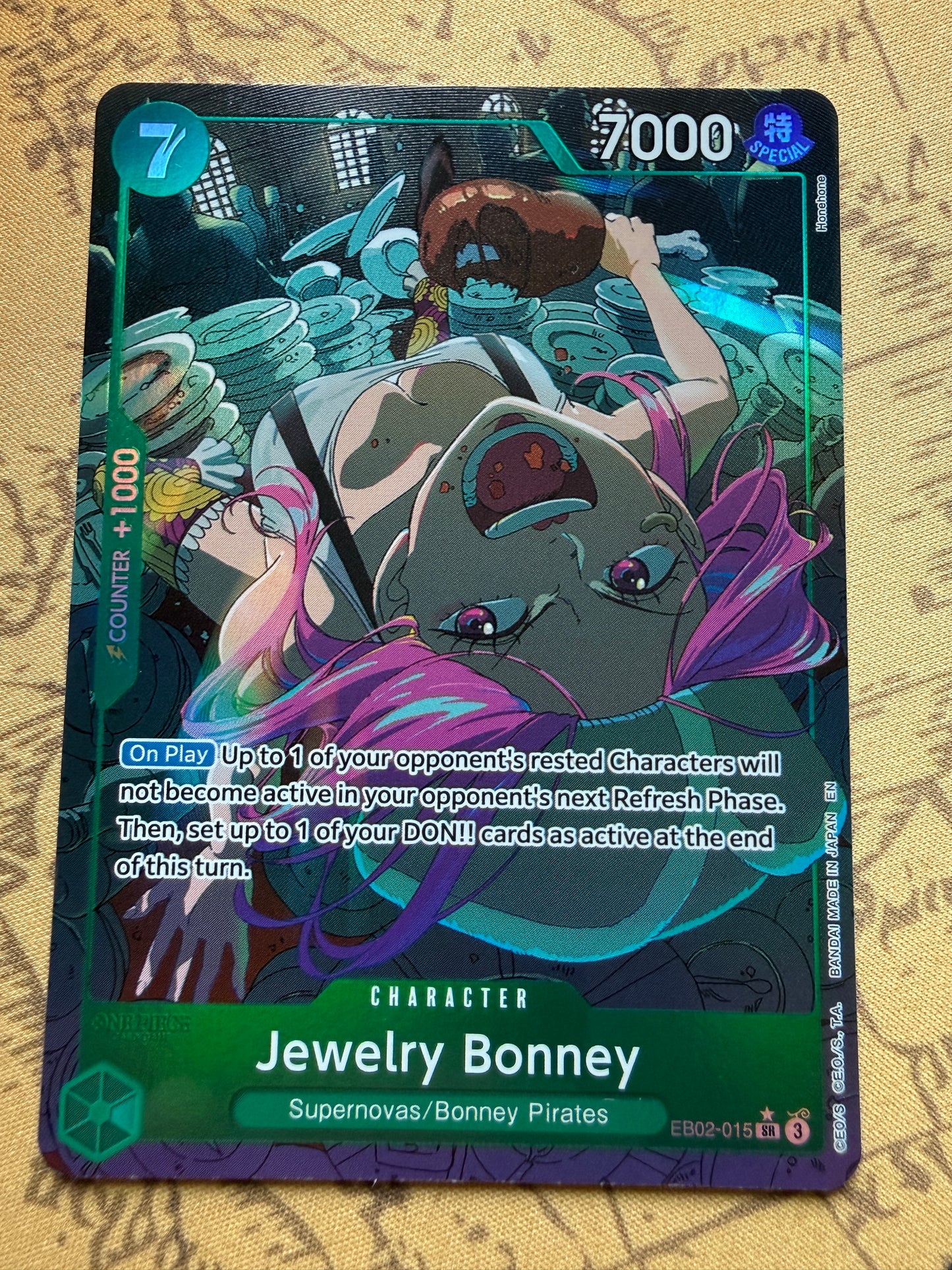 Jewelry Bonney [Alternate Art] EB02-015 | One Piece Extra Booster Anime 25th Collection