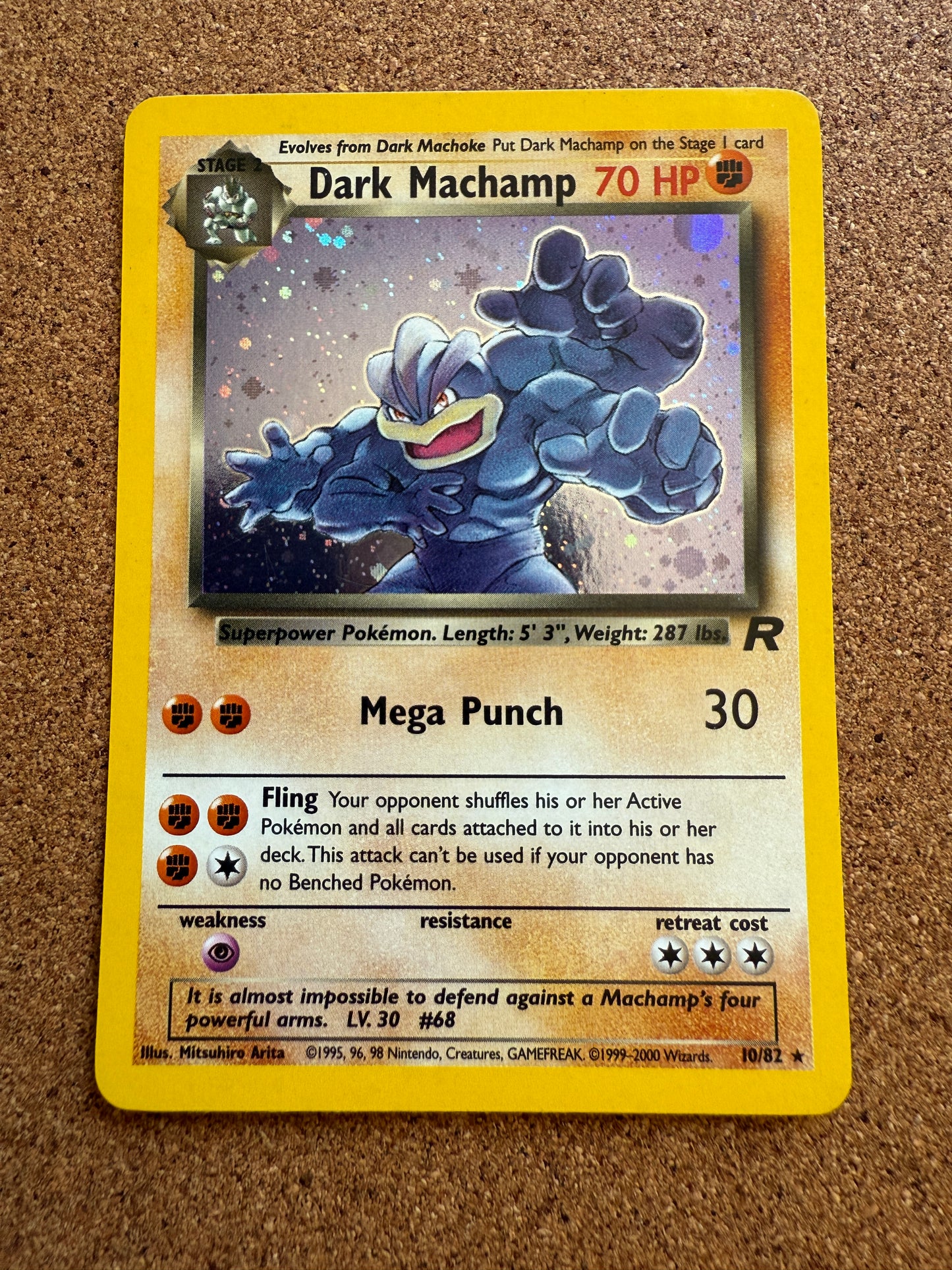 Dark Machamp #10 Holo | Pokemon | Team Rocket