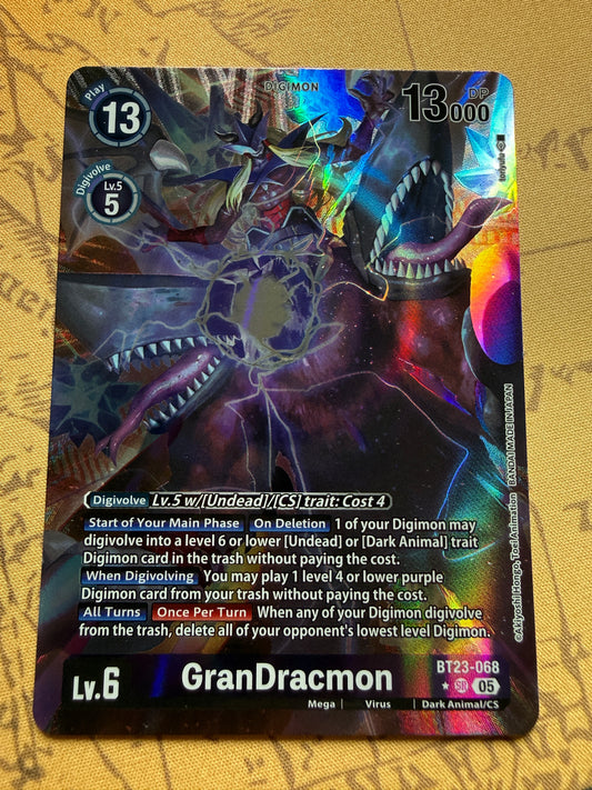 Digimon TCG | Hackers Slumber | GranDracmon BT23-068 SR - Alt Art
