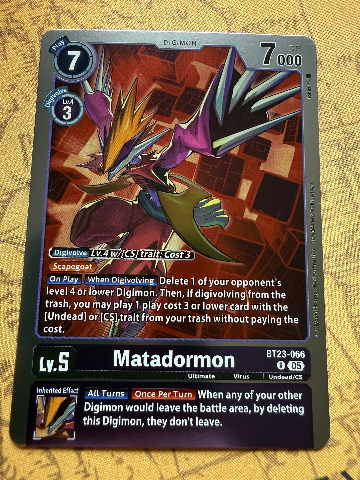Digimon TCG | Hackers Slumber | Matadormon BT23-066 R
