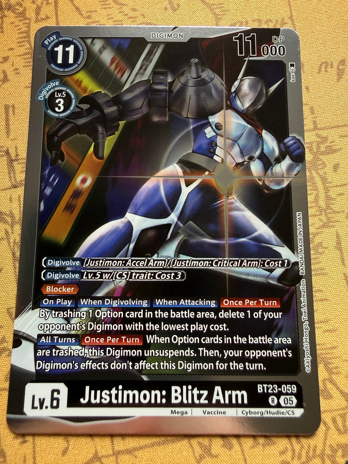 Digimon TCG | Hackers Slumber | Justimon: Blitz Arm BT23-059 R