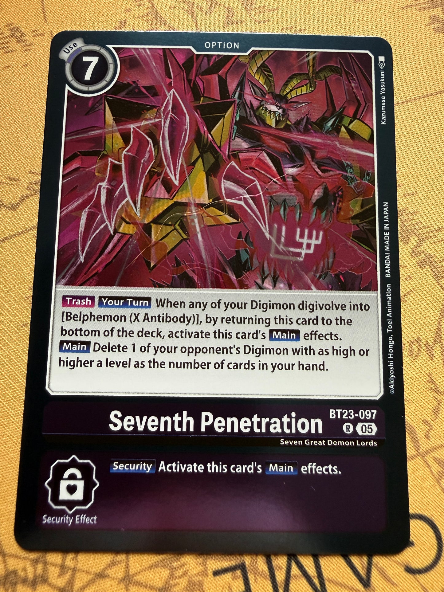 Digimon TCG | Hackers Slumber | Seventh Penetration BT23-097 R