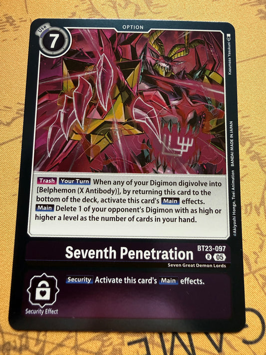 Digimon TCG | Hackers Slumber | Seventh Penetration BT23-097 R
