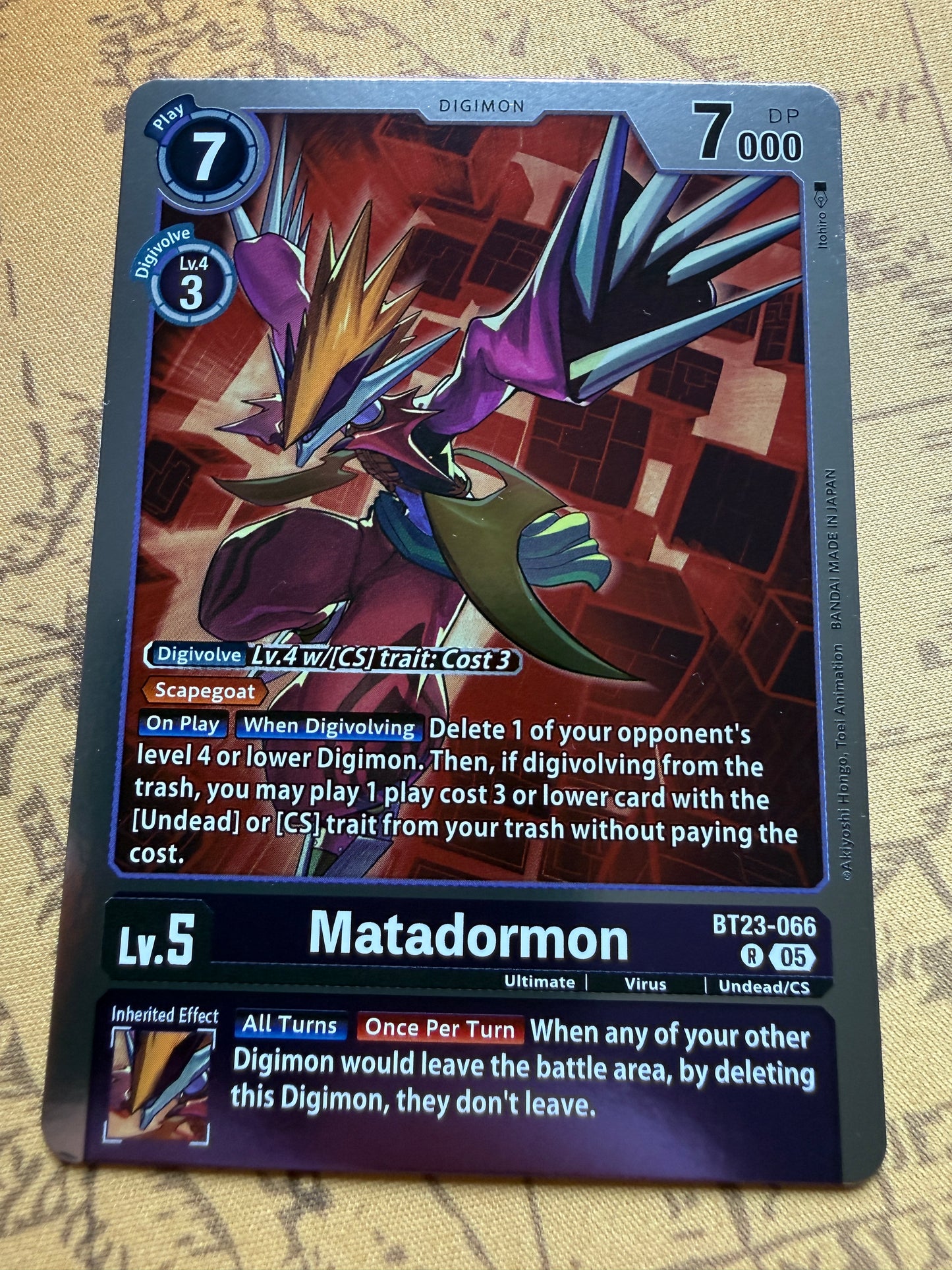 Digimon TCG | Hackers Slumber | Matadormon BT23-066 R