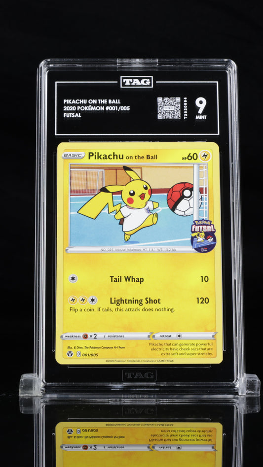 Pikachu On The Ball #1 | Mint 9 | TAG GRADING