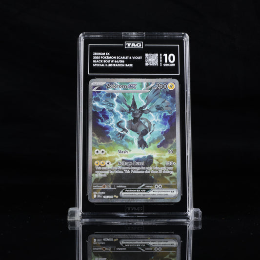 Zekrom EX #166 | Black Bolt English | Gem Mint 10 | TAG GRADING
