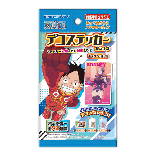 Booster Pack Deco Sticker Gum Egghead Arc One Piece - 1 x pack