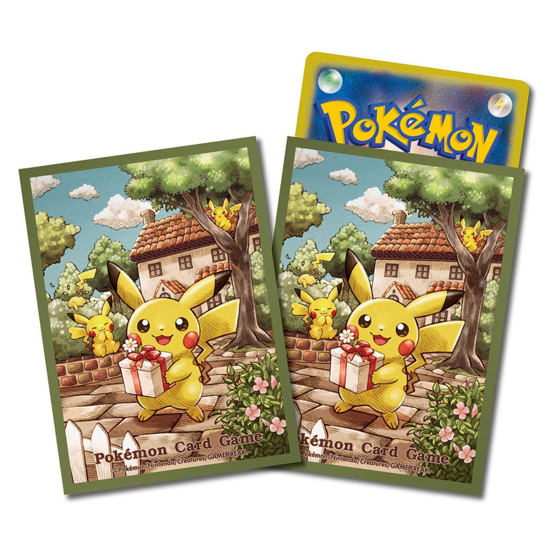 Card Sleeves Green Ver. Pokémon Pikachu's Gift - Pack of 64