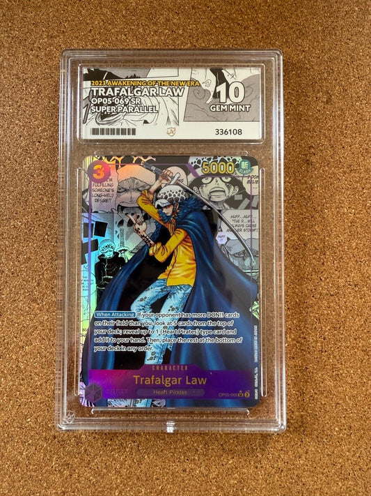 One Piece OCG Trafalgar Law OP05-069 SR Manga Super Parallel ACE 10